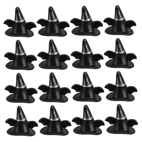 CLISPEED 24 Stück Schwarze Hüte für DIY Bastelprojekte und Miniaturszenen Handgefertigte Mützen für Halloween Weihnachten Geburtstagsfeiern und Puppenzubehör CLISPEED 24 Stück Schwarze Hüte für DIY Bastelprojekte und Miniaturszenen Handgefertigte Mützen für Halloween Weihnachten Geburtstagsfeiern und Puppenzubehör von CLISPEED