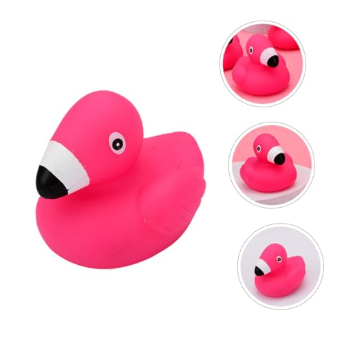 CLISPEED 24 Stück Teiliges Flamingo Badespielzeug aus Sicherem Vinyl Bunte Tierform Quietschspielzeuge für Junge Mädchen und Kleinkinder Lustige Badewannen Spielzeuge für Sensorisches von CLISPEED