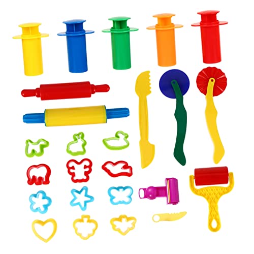 CLISPEED 25Stücke Teiliges Knete Set mit Werkzeugen für Formen und Extruder um Kreativität zu Fördern Hand Augen Koordination zu Verbessern Umweltfreundliches Material CLISPEED 25Stücke Teiliges Knete Set mit Werkzeugen für Formen und Extruder um Kreativität zu Fördern Hand Augen Koordination zu Verbessern Umweltfreundliches Material von CLISPEED