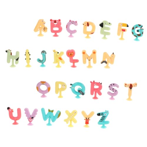 CLISPEED 26 Stück Teiliges Saugnapf Alphabet Spielset mit Niedlichen Tiermotiven Weiche Lernspielzeuge für Pädagogisches Badespielzeug zur Sprachförderung und Kognitiven Entwicklung für CLISPEED 26 Stück Teiliges Saugnapf Alphabet Spielset mit Niedlichen Tiermotiven Weiche Lernspielzeuge für Pädagogisches Badespielzeug zur Sprachförderung und Kognitiven Entwicklung für von CLISPEED