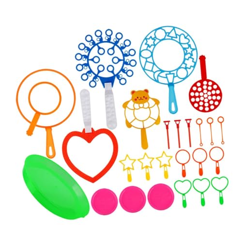 CLISPEED 26 Stück Teiliges Seifenblasen für Buntes Bubble Tool Langlebige Blasstäbe aus Sicherem Material für Outdoor Spiel Frühling Winter Spaßiges für Jungen und Mädchen Zufällige Farbe von CLISPEED