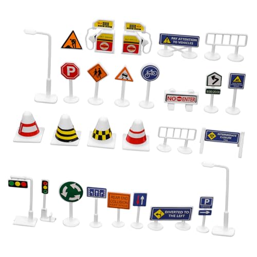 CLISPEED 28 Stück Teiliges Set Verkehrsschilder für DIY Straßenverkehrszeichen Modellspielzeug für Verkehrssimulation und Lernen von Sicherheitsregeln CLISPEED 28 Stück Teiliges Set Verkehrsschilder für DIY Straßenverkehrszeichen Modellspielzeug für Verkehrssimulation und Lernen von Sicherheitsregeln von CLISPEED
