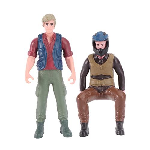 CLISPEED 2Stücke Fahrerfiguren aus PVC wasserdichte Desktop Dekoration Interessante Modellspielzeuge Fantasie und Bildung für Kreative Szenen von CLISPEED