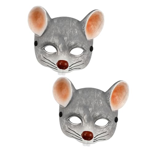 CLISPEED 2Stücke Graue Rattenmaske Realistische PU Halbgesichtsmaske für Halloween Karneval Kostümpartys für Erwachsene Lebensechtes Design CLISPEED 2Stücke Graue Rattenmaske Realistische PU Halbgesichtsmaske für Halloween Karneval Kostümpartys für Erwachsene Lebensechtes Design von CLISPEED
