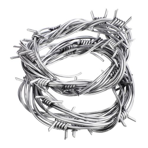 CLISPEED 2Stücke Imitation Stacheldrähte für Halloween Deko Fake Stacheldraht für Streiche Party Dekoration Realistische Halloween Requisiten für Gruselige Effekte CLISPEED 2Stücke Imitation Stacheldrähte für Halloween Deko Fake Stacheldraht für Streiche Party Dekoration Realistische Halloween Requisiten für Gruselige Effekte von CLISPEED