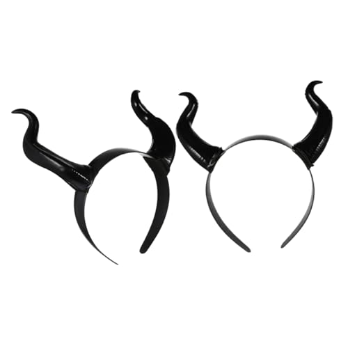 CLISPEED 2Stücke Ochsenhorn Stirnband für Halloween Party Cosplay Zubehör Leicht und Angenehm Tragbar für Feiern Langlebig aus Gefertigt Modisches CLISPEED 2Stücke Ochsenhorn Stirnband für Halloween Party Cosplay Zubehör Leicht und Angenehm Tragbar für Feiern Langlebig aus Gefertigt Modisches von CLISPEED