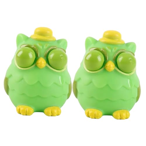 CLISPEED 2Stücke Stressabbau Dehnbares Eulen Quetschspielzeug für Druckentlastung und Partydekoration Lustiges Fidget Toy für Erwachsene CLISPEED 2Stücke Stressabbau Dehnbares Eulen Quetschspielzeug für Druckentlastung und Partydekoration Lustiges Fidget Toy für Erwachsene von CLISPEED