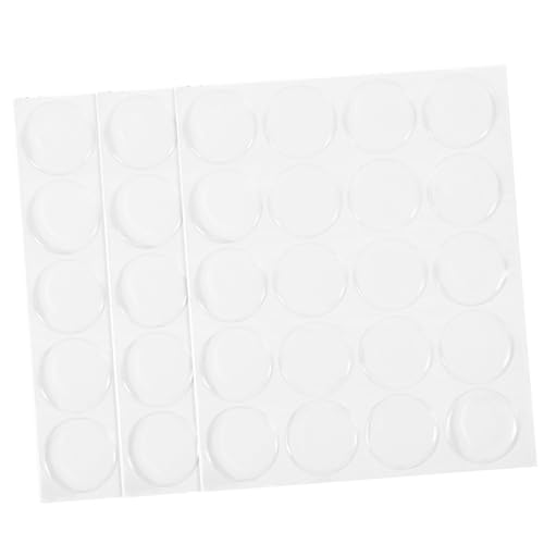 CLISPEED 3 Blatt Transparente Runde Resin Cabochons Aufkleber Selbstklebend Wasserfest für Schmuck Uhr Vase DIY Basteln Zubehör von CLISPEED