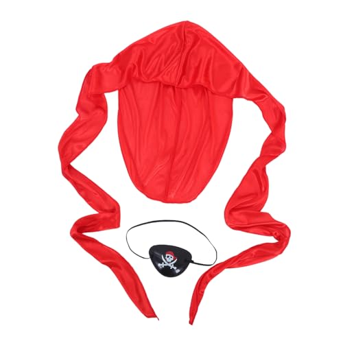 CLISPEED 3 Satz Piraten Kostüm Zubehör mit Bandana Maske und Augenklappe Leichtes und Hautfreundliches Material für Halloween Motto Partys und Schatzsuche CLISPEED 3 Satz Piraten Kostüm Zubehör mit Bandana Maske und Augenklappe Leichtes und Hautfreundliches Material für Halloween Motto Partys und Schatzsuche von CLISPEED