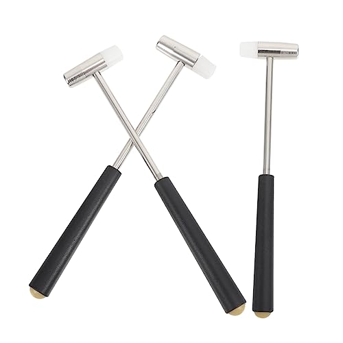 CLISPEED 3 Stück Ergonomische Holzhammer Werkzeuge für Doppelseitige Hämmer zum Einfachen Zusammenbauen von Spielzeugblöcken Schwarz CLISPEED 3 Stück Ergonomische Holzhammer Werkzeuge für Doppelseitige Hämmer zum Einfachen Zusammenbauen von Spielzeugblöcken Schwarz von CLISPEED