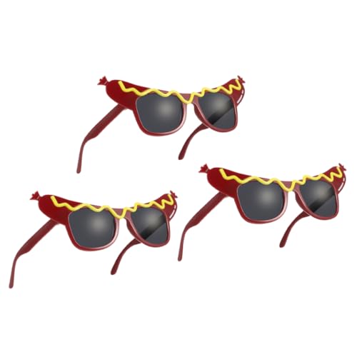 CLISPEED 3 Stück Hot Dog Sonnenbrillen aus Lustige Partybrillen für Erwachsene Leichte Bequeme Kostüm Accessoires für Karneval Maskerade und Themenfeiern CLISPEED 3 Stück Hot Dog Sonnenbrillen aus Lustige Partybrillen für Erwachsene Leichte Bequeme Kostüm Accessoires für Karneval Maskerade und Themenfeiern von CLISPEED
