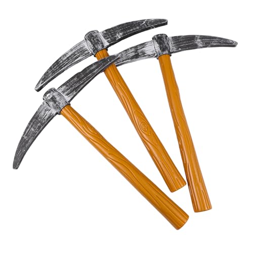 CLISPEED 3 Stück Kleine Spitzhacke Requisiten Leichtes Kunststoff Pickaxe Party deko für Halloween Zwerge Kostüm Bühnenauftritt Cosplay Zubehör CLISPEED 3 Stück Kleine Spitzhacke Requisiten Leichtes Kunststoff Pickaxe Party deko für Halloween Zwerge Kostüm Bühnenauftritt Cosplay Zubehör von CLISPEED