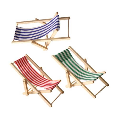 CLISPEED 3 Stück Miniatur Faltbare Holz Strandstühle Stabile Mini Puppenhausmöbel Platzsparend Klappbar für Strand und Outdoor Szenen Bunte Deko Liegestühle Rot Blau Grün CLISPEED 3 Stück Miniatur Faltbare Holz Strandstühle Stabile Mini Puppenhausmöbel Platzsparend Klappbar für Strand und Outdoor Szenen Bunte Deko Liegestühle Rot Blau Grün von CLISPEED
