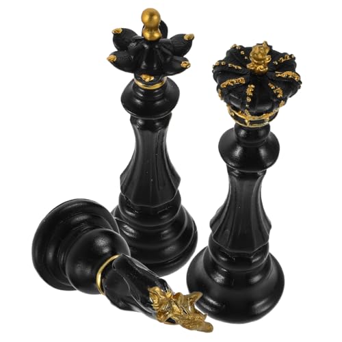 CLISPEED 3 Stück Schachfigurenset Resin Teiliges Schachdekor mit Ritter und Schachskulpturen für Wohnzimmer für Schachliebhaber CLISPEED 3 Stück Schachfigurenset Resin Teiliges Schachdekor mit Ritter und Schachskulpturen für Wohnzimmer für Schachliebhaber von CLISPEED