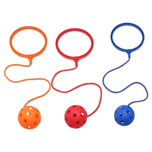 CLISPEED 3 Stück Sprungball für Bunte Fitness Bälle für Drinnen und Draußen für Bewegung und Koordination Vielseitiges Sportspielzeug für Mädchen Zufällige Farbe Zufällige Farbe von CLISPEED