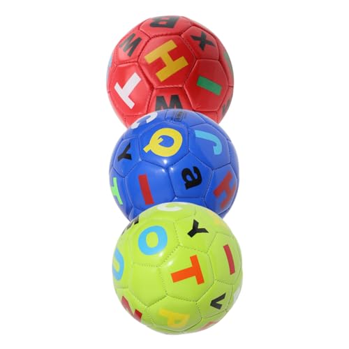 CLISPEED 3 Stück Teiliges Aufblasbares Kinderspielzeug Fußballset aus Strapazierfähigem PVC Sicher und Leicht Fördert Fingerfertigkeit und Bewegung für Kindergarten und Zufällige Farbe von CLISPEED