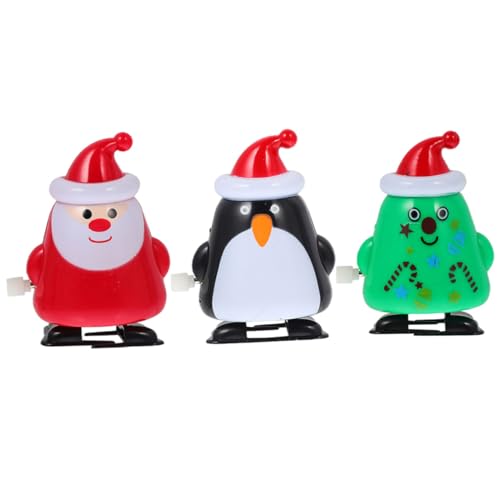 CLISPEED 3 Stück Teiliges Aufziehspielzeug Weihnachten mit Santa Tannenbaum und Pinguin Lustiges Kinderparty Kompakte Haushaltswind Up Spielzeuge für Einfache Bedienung Fördert Motorik CLISPEED 3 Stück Teiliges Aufziehspielzeug Weihnachten mit Santa Tannenbaum und Pinguin Lustiges Kinderparty Kompakte Haushaltswind Up Spielzeuge für Einfache Bedienung Fördert Motorik von CLISPEED