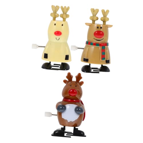 CLISPEED 3 Stück Teiliges Aufziehspielzeug Weihnachtsmann und Rentiere Wind Up Mechanismus Laufspielzeug für Jungen Mädchen Weihnachtsdeko Geschenkidee CLISPEED 3 Stück Teiliges Aufziehspielzeug Weihnachtsmann und Rentiere Wind Up Mechanismus Laufspielzeug für Jungen Mädchen Weihnachtsdeko Geschenkidee von CLISPEED