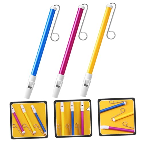 CLISPEED 3 Stück Teiliges Buntes Slide Whistle für Lustiges Musikalisches Blasinstrument Robustes Sicheres Lernspielzeug Gehör Geschicklichkeit und Hand auge koordination von CLISPEED