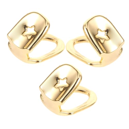 CLISPEED 3 Stück Teiliges Einzelner Goldfarbener Zahnschmuck Hip Hop Cosplay Grill Zahnkappe Ergonomisch Bequem für Erwachsene Geeignet Vielseitig für Party Bühne und Alltag CLISPEED 3 Stück Teiliges Einzelner Goldfarbener Zahnschmuck Hip Hop Cosplay Grill Zahnkappe Ergonomisch Bequem für Erwachsene Geeignet Vielseitig für Party Bühne und Alltag von CLISPEED