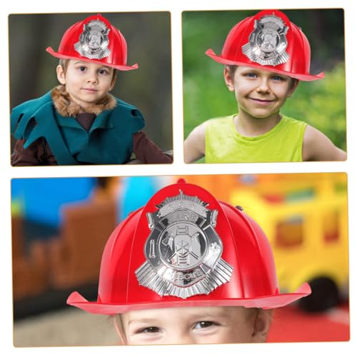 CLISPEED 3 Stück Teiliges Feuerwehrhelm für Roten und Gelbem Kunststoff Helm Feuerwehrmann Kostümzubehör für Jungen und Mädchen Robuste Feuerwehrmütze für Halloween Fasching und CLISPEED 3 Stück Teiliges Feuerwehrhelm für Roten und Gelbem Kunststoff Helm Feuerwehrmann Kostümzubehör für Jungen und Mädchen Robuste Feuerwehrmütze für Halloween Fasching und von CLISPEED