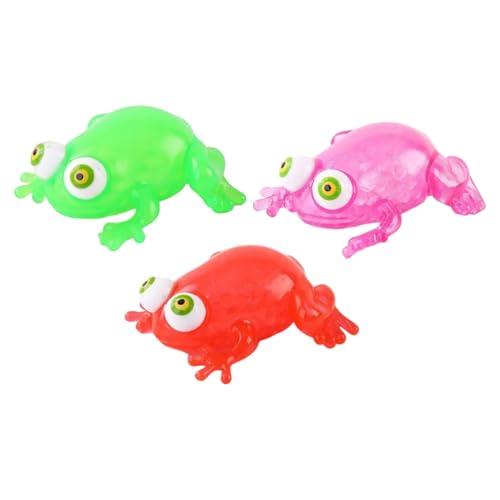 CLISPEED 3 Stück Teiliges Frosch Strapazierfähigem TPR Stressreduzierendes Cartoonartiges Fidget Toy für Partygeschenke Kleines Sensorisches zum Drücken und Entspannen CLISPEED 3 Stück Teiliges Frosch Strapazierfähigem TPR Stressreduzierendes Cartoonartiges Fidget Toy für Partygeschenke Kleines Sensorisches zum Drücken und Entspannen von CLISPEED