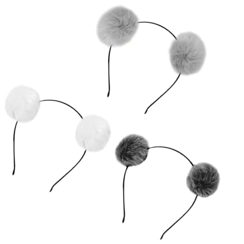 CLISPEED 3 Stück Teiliges Haarband mit Flauschigen Pom Pom Katzenohren Weiche Kopfbedeckung für Mädchen Buntes Stirnband Zubehör für Geburtstag Karneval und Kostümpartys CLISPEED 3 Stück Teiliges Haarband mit Flauschigen Pom Pom Katzenohren Weiche Kopfbedeckung für Mädchen Buntes Stirnband Zubehör für Geburtstag Karneval und Kostümpartys von CLISPEED