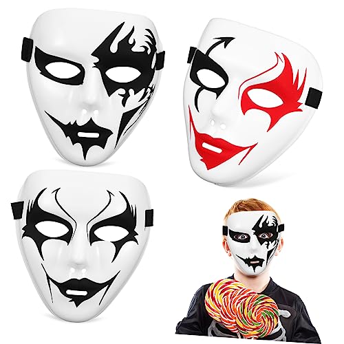 CLISPEED 3 Stück Teiliges Halloween Party PVC Street Dance Masken Gruselige Cosplay Masken mit Elastischem Band für Karneval Festival Kostüm Zubehör CLISPEED 3 Stück Teiliges Halloween Party PVC Street Dance Masken Gruselige Cosplay Masken mit Elastischem Band für Karneval Festival Kostüm Zubehör von CLISPEED