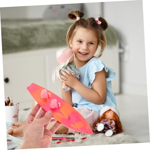 CLISPEED 3 Stück Teiliges Mini Surfboard Puppenboots Farbenfrohe Surfboard deko für Puppen für Strand Poolpartys Hawaii Sommer Dekoration von CLISPEED