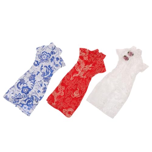 CLISPEED 3 Stück Teiliges Puppen Cheongsam Leichtes und Langlebiges Puppenoutfit im Chinesischen Stil für Puppen als für Geburtstage und Feiertage CLISPEED 3 Stück Teiliges Puppen Cheongsam Leichtes und Langlebiges Puppenoutfit im Chinesischen Stil für Puppen als für Geburtstage und Feiertage von CLISPEED