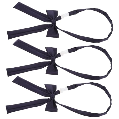 CLISPEED 3 Stück Teiliges Set Damen Fliege Vorgebunden Verstellbar mit Metallverschluss Schleife für Schuluniform Arbeit Party und Formelle Anlässe CLISPEED 3 Stück Teiliges Set Damen Fliege Vorgebunden Verstellbar mit Metallverschluss Schleife für Schuluniform Arbeit Party und Formelle Anlässe von CLISPEED