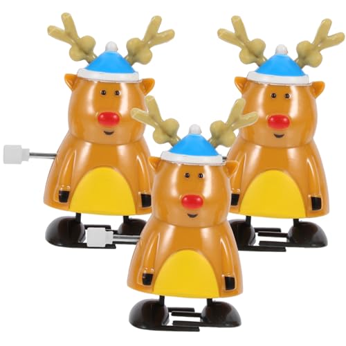 CLISPEED 3 Stück Teiliges Weihnachts Aufziehspielzeug mit Lustigem Lustige Xmas Mitgebsel und Deko für Kreative Geschenkideen für Weihnachtsfeier und Kinderparty von CLISPEED