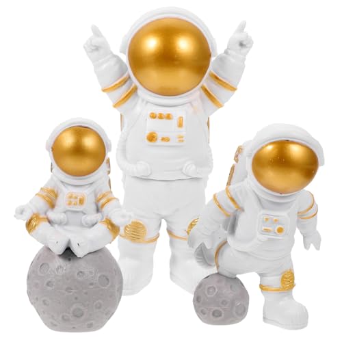 CLISPEED 3 Stück Teiliges Weltraum Kuchen Deko Spaceman Skulpturen aus Robustem Umweltfreundlichem PVC Kreative Tortendeko für Geburtstagsparty Auffällige Astronaut Figuren für CLISPEED 3 Stück Teiliges Weltraum Kuchen Deko Spaceman Skulpturen aus Robustem Umweltfreundlichem PVC Kreative Tortendeko für Geburtstagsparty Auffällige Astronaut Figuren für von CLISPEED