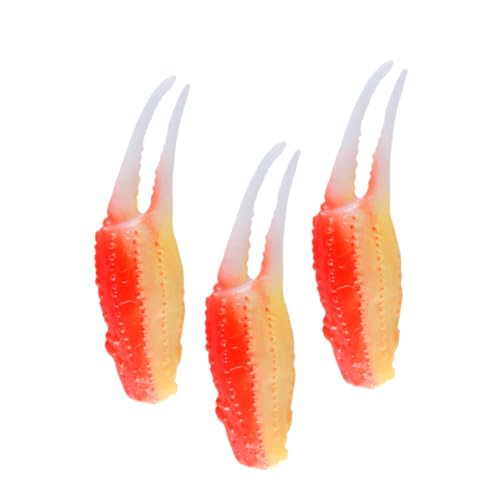 CLISPEED 3 Stück Tempura -Garnelenmodellspielzeug Dekorationen Krabbenklauen buchregal Dekoration für kinderspielzeuge simulierte Krabbenschere Krabbenkrallendekor PVC CLISPEED 3 Stück Tempura -Garnelenmodellspielzeug Dekorationen Krabbenklauen buchregal Dekoration für kinderspielzeuge simulierte Krabbenschere Krabbenkrallendekor PVC von CLISPEED