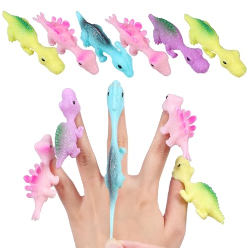 CLISPEED 30 Stück Schleuder Dinosaurier Spielzeug, Dinosaur Finger Toys Elastische Schleuder Dinosaurier Fingerspiel Schleuder-Flugspiele Partygeschenk CLISPEED 30 Stück Schleuder Dinosaurier Spielzeug, Dinosaur Finger Toys Elastische Schleuder Dinosaurier Fingerspiel Schleuder-Flugspiele Partygeschenk von CLISPEED