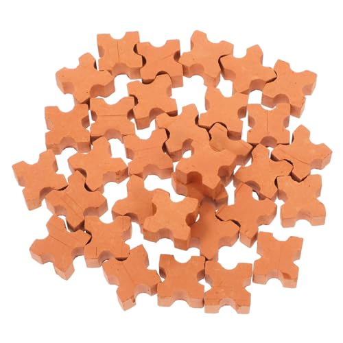 CLISPEED 30 Stück Teiliges Mini ziegelstein DIY Puppenhaus mit Realistischer Simulation Kleine Scale Ziegel für Modellbau Kreatives Basteln und Flexible Bauoptionen Fördert Feinmotorik und von CLISPEED