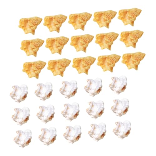 CLISPEED 30Stücke Imitation Popcorn Deko Zubehör Realistisch Aussehendes Popcorn für Partys DIY Foto Requisiten Kreative Wohn und Geschäftspräsentation Gemischt von CLISPEED