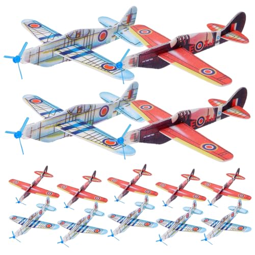 CLISPEED 36 Stück Teiliges Schaumstoff Flugzeugspielzeug Wurfgleiter Leicht und Sicher für Outdoor Spiele Geburtstag Jungen Mädchen Zufällige Farbe Zufällige Farbe von CLISPEED