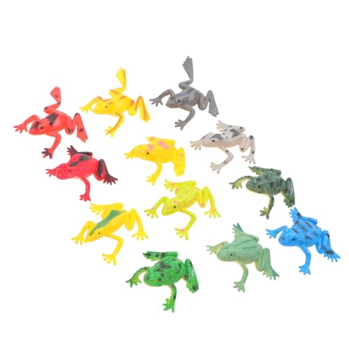 CLISPEED 36Stücke Teilige Froschfiguren aus Robustem Realistische Tiermodelle für Dschungelabenteuer Leicht zu Reinigen und Tragbar für Jungen für Erkundung von CLISPEED