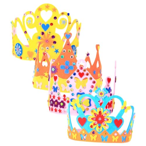 CLISPEED 4 Sätze DIY Kronen Teilig Buntes Geburtstagskranz Bastelset aus Vliesstoff Bequeme Kindergeburtstags Hüte für Mädchen und Jungen Kreative Partydekoration und Fotorequisite CLISPEED 4 Sätze DIY Kronen Teilig Buntes Geburtstagskranz Bastelset aus Vliesstoff Bequeme Kindergeburtstags Hüte für Mädchen und Jungen Kreative Partydekoration und Fotorequisite von CLISPEED