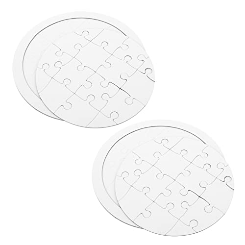 CLISPEED 4 Sätze Leere Farbpuzzles Groß Leerzeichen Schreibbar Aktivitäten Für Zeichnung Kinderhandwerk Lackierbar Rätsel Klein Dein Farben Druckbares Puzzle Papier von CLISPEED