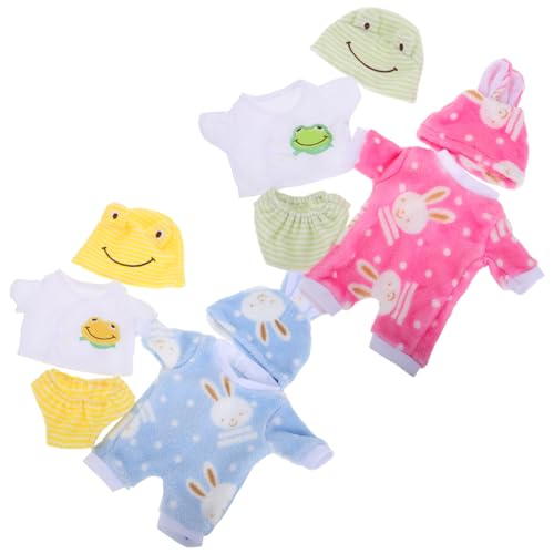 CLISPEED 4 Sätze Realistische Puppen Strampler mit Tiermotiven Weiche Puppenkleidung für American Dolls Langlebig Einfach Anzuziehen Vielseitiges Outfit für Fantasievolles Spiel CLISPEED 4 Sätze Realistische Puppen Strampler mit Tiermotiven Weiche Puppenkleidung für American Dolls Langlebig Einfach Anzuziehen Vielseitiges Outfit für Fantasievolles Spiel von CLISPEED