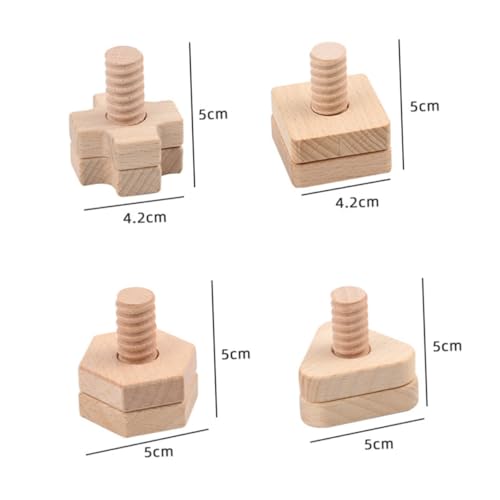 CLISPEED 4 Sätze Teiliges Holz Schrauben Baukasten Lernspielzeug mit Geometrischen Formen Sicher Naturbelassen Handliches Geschicklichkeitsspiel Hand Auge koordination CLISPEED 4 Sätze Teiliges Holz Schrauben Baukasten Lernspielzeug mit Geometrischen Formen Sicher Naturbelassen Handliches Geschicklichkeitsspiel Hand Auge koordination von CLISPEED
