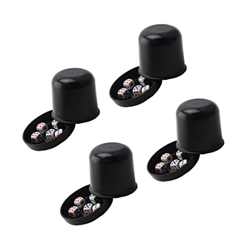 CLISPEED 4 Sätze Würfel Würfelbecher groß Schwarze Würfel geformt Party Würfelspiel Rechts Jumbo lustig Spiel Würfel Würfelhalter Würfelbecher-Spiel Bar Würfelbecher Plastikwürfel Tasse CLISPEED 4 Sätze Würfel Würfelbecher groß Schwarze Würfel geformt Party Würfelspiel Rechts Jumbo lustig Spiel Würfel Würfelhalter Würfelbecher-Spiel Bar Würfelbecher Plastikwürfel Tasse von CLISPEED
