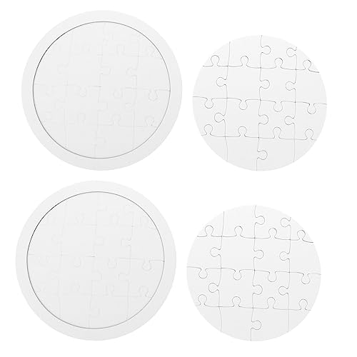 CLISPEED 4 Sets Malpuzzle Blanko Aktivitäten Für Zeichnen Große Bemalbare Farben Ihre Beschreibbaren Kinderbasteleien Puzzlerohlinge Kleine Kinderpuzzles Kinderspielzeug von CLISPEED