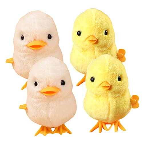 CLISPEED 4 Stück Aufziehspielzeug aus Plüsch mit Springenden Küken und Enten Buntes Wind Up für Partygeschenke und Raumdekoration Langlebig und Kindgerecht CLISPEED 4 Stück Aufziehspielzeug aus Plüsch mit Springenden Küken und Enten Buntes Wind Up für Partygeschenke und Raumdekoration Langlebig und Kindgerecht von CLISPEED