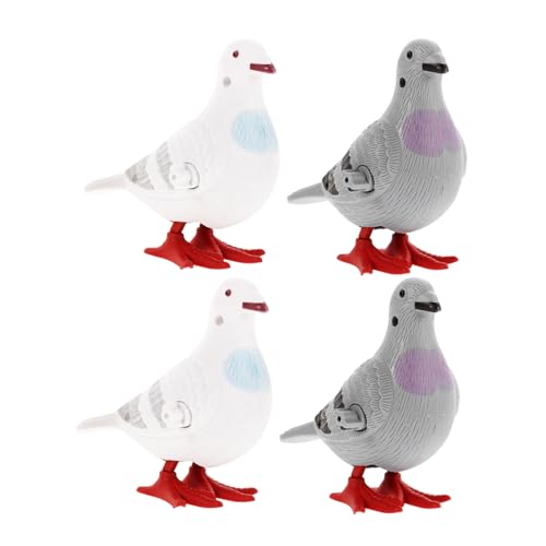 CLISPEED 4 Stück Clockwork -Taubenspielzeug Taube Laufendes Tauben-Sprungspielzeug Friedenstaube Figur Uhrwerk für Kinderspielzeug Plastik Grau Zufällige Farbe CLISPEED 4 Stück Clockwork -Taubenspielzeug Taube Laufendes Tauben-Sprungspielzeug Friedenstaube Figur Uhrwerk für Kinderspielzeug Plastik Grau Zufällige Farbe von CLISPEED