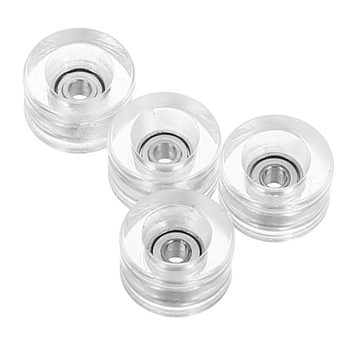 CLISPEED 4 Stück Finger-Skateboard-Rad Skateboardzubehör Skateboardteile Radlager Skateboardräder zum Straßenleitungslauf Ersatzräder für Outdoor-Skates Räder mit Lager Metall Transparent CLISPEED 4 Stück Finger-Skateboard-Rad Skateboardzubehör Skateboardteile Radlager Skateboardräder zum Straßenleitungslauf Ersatzräder für Outdoor-Skates Räder mit Lager Metall Transparent von CLISPEED