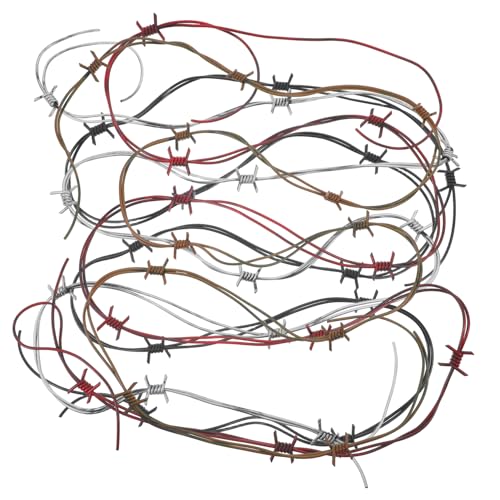 CLISPEED 4 Stück Halloween Barbed Wire Chains Realistische Fake Ketten für Spukhaus Cosplay Deko für Halloween und Themenveranstaltungen Farben CLISPEED 4 Stück Halloween Barbed Wire Chains Realistische Fake Ketten für Spukhaus Cosplay Deko für Halloween und Themenveranstaltungen Farben von CLISPEED