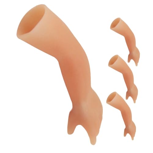CLISPEED 4 Stück Halloween Party Finger Zaubertrick Realistisch Gestaltete Kleine Handspielzeuge für Streichspielzeug und Requisiten Langlebig und Natürlich Wirkende Fingerprops für Spaß von CLISPEED